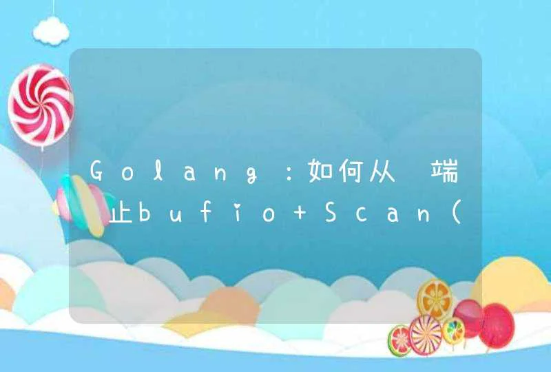 Golang：如何从终端终止bufio Scan()？,第1张