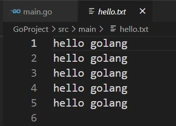 Golang打开已存在的文件并覆盖其内容