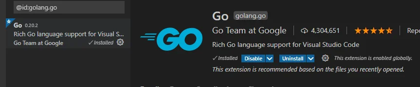 Go语言笔记:一、windows安装Go语言开发环境插图5 Go语言笔记:一、windows安装Go语言开发环境插图5