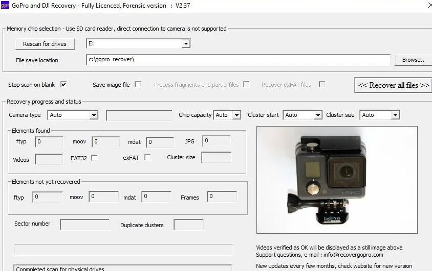 GoPro Recovery(运动相机数据恢复软件) v2.40免费版