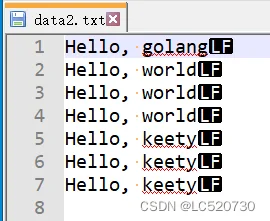 写文件后的结果