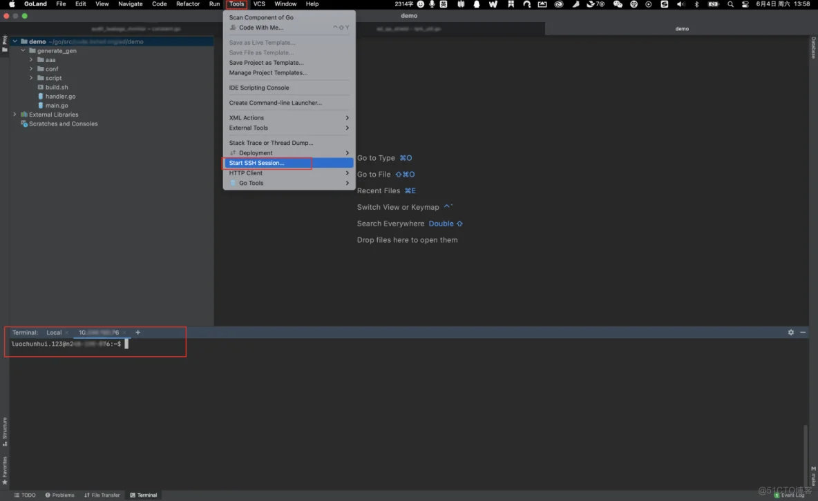 golang 配置连接远程服务器_golang_07