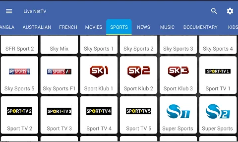 Live NetTV for iPhone features