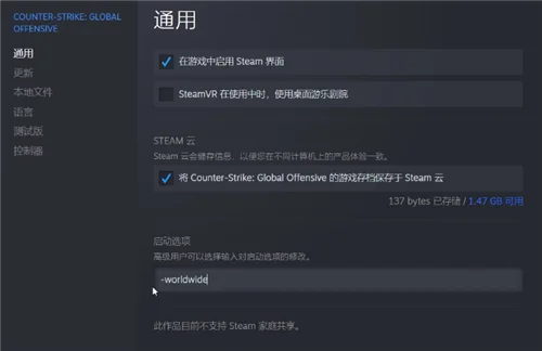 csgo国际服启动项代码是什么 国际服启动项设置教学