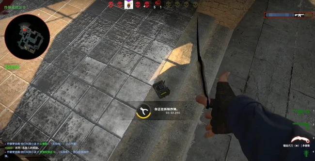 csgo爪子刀怎么一直转?