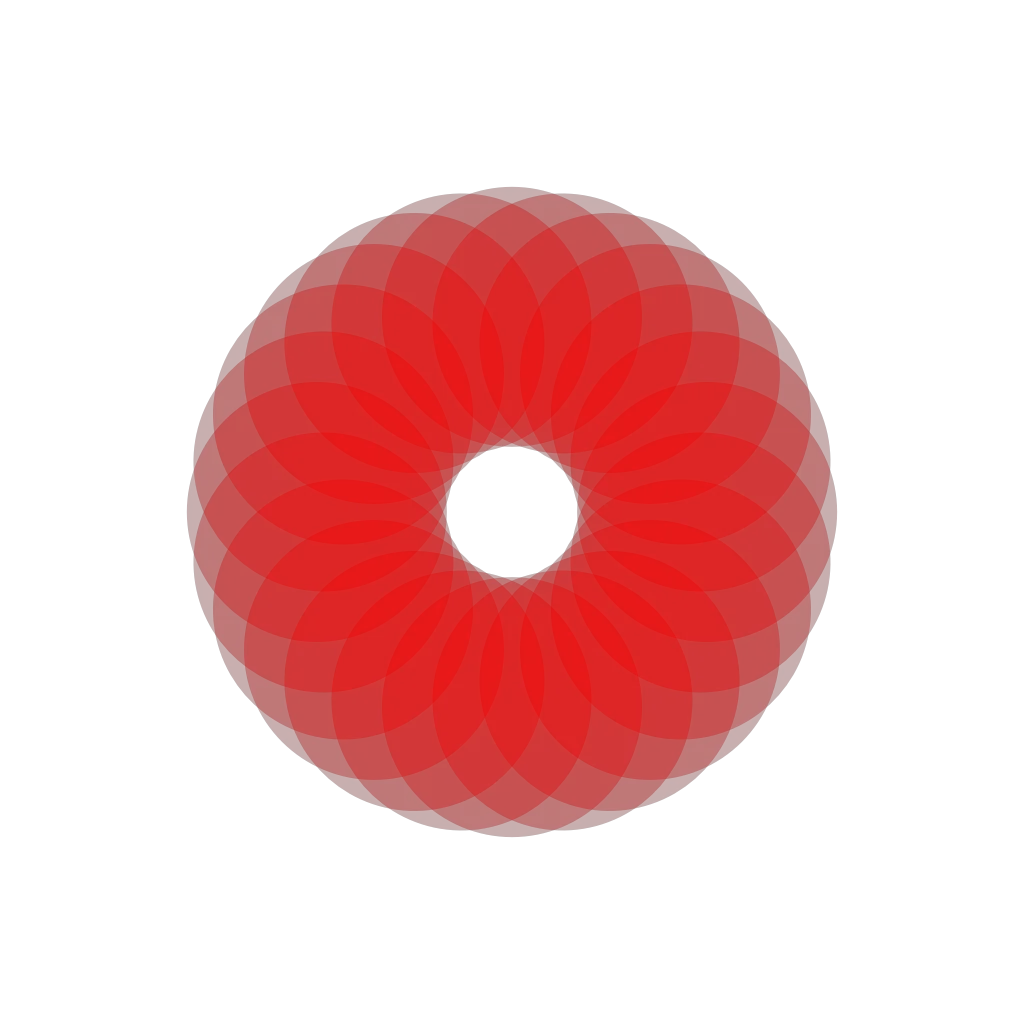 红色圆形